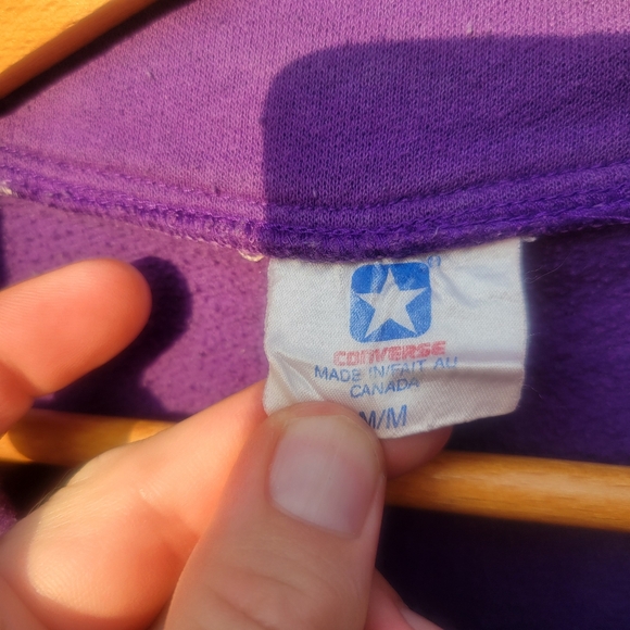 Vintage 80s converse weapon magic johnson la lakers basketball nba sweater men's - Picture 6 of 6